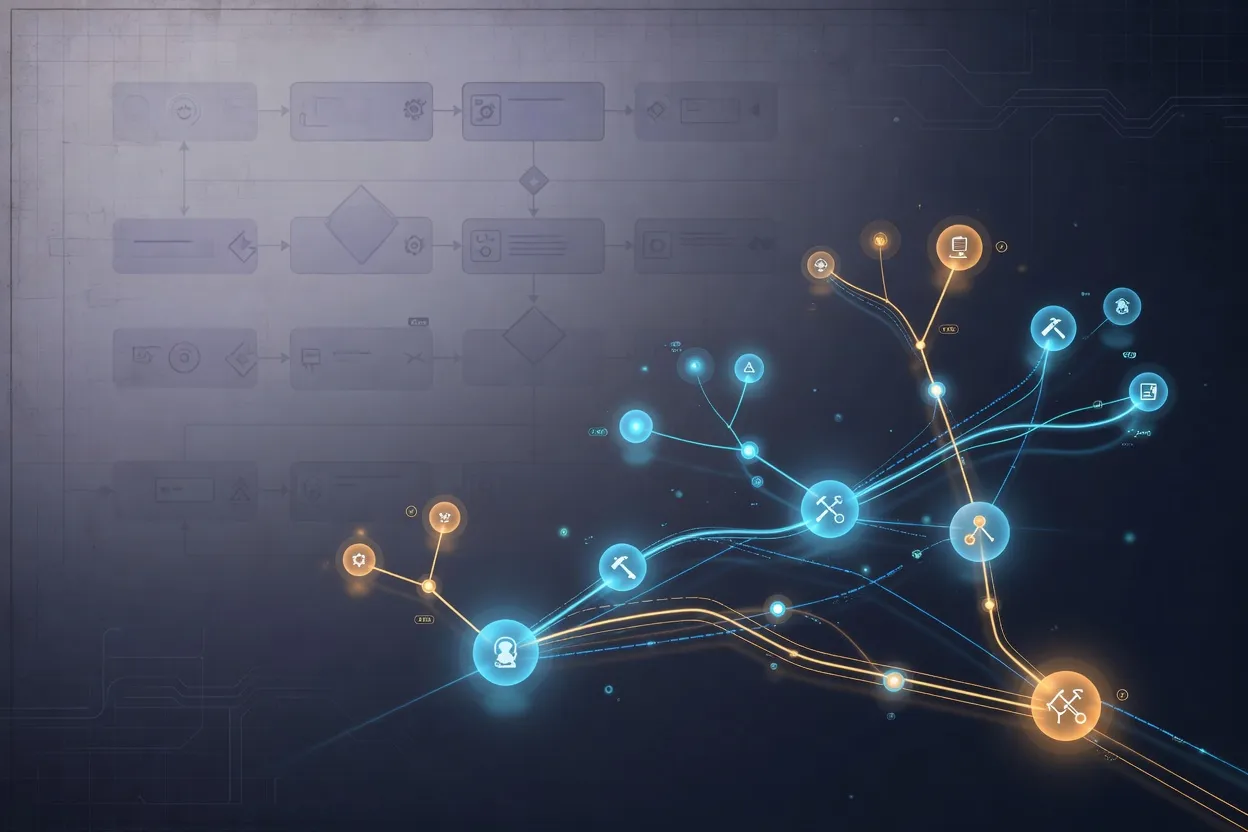 The runtime work-graph — what agents need that BPMN doesn't give them